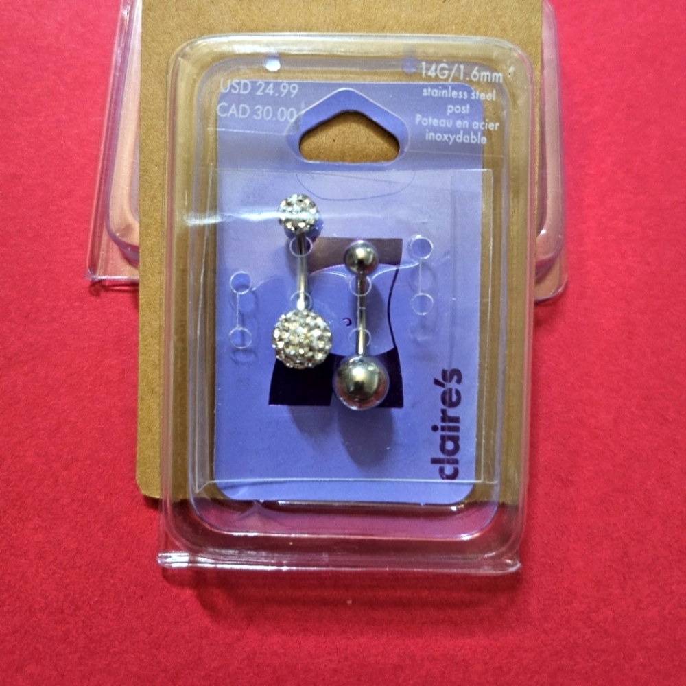 🆕️ Claire's Stainless Steel Belly Rings!